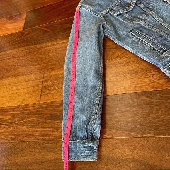 80s GAP Pioneer Jean Jacket Classic Blue Denim Button Up Unisex Quality - Picture 10 of 10